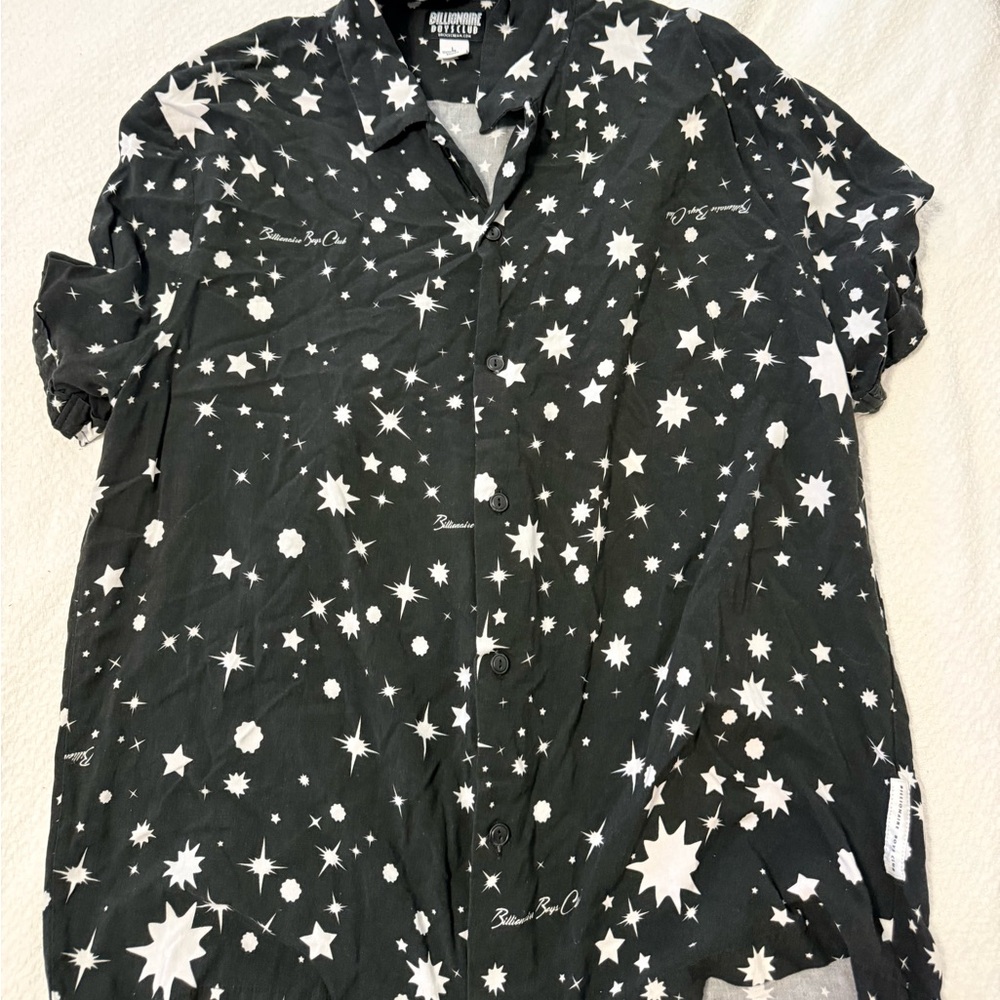 Billionaire Boys Club Black Shirt with White Starburst Design